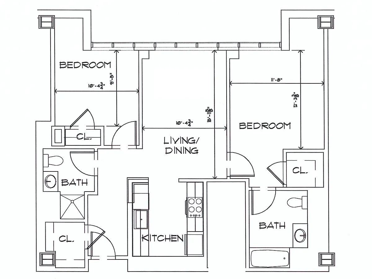Floor plan 2Bed B