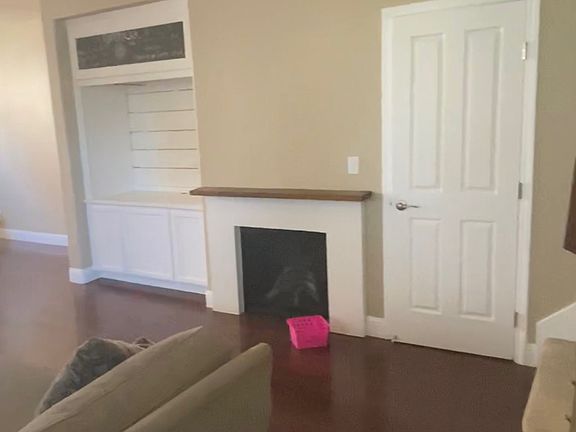 Living room electric fireplace