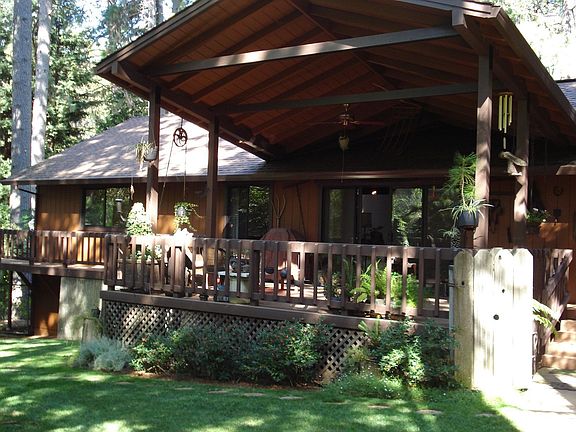 Almost wrap around deck