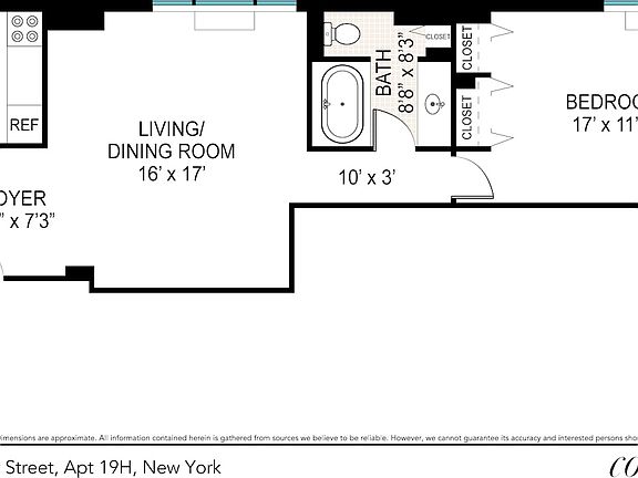 2nd image of 43 W 61st St APT 19H