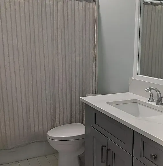 hall/second full bathroom with tub