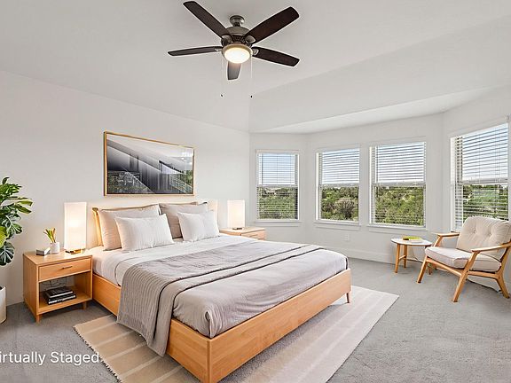 Virtually Staged Primary Suite