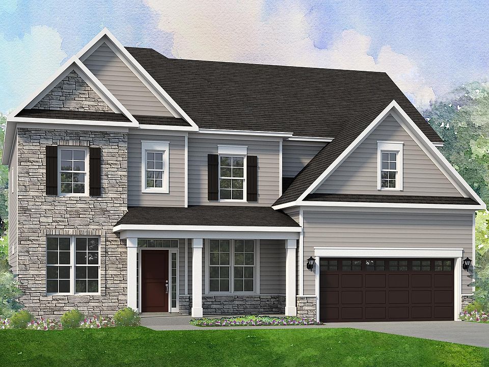 Elevation A Stone Siding