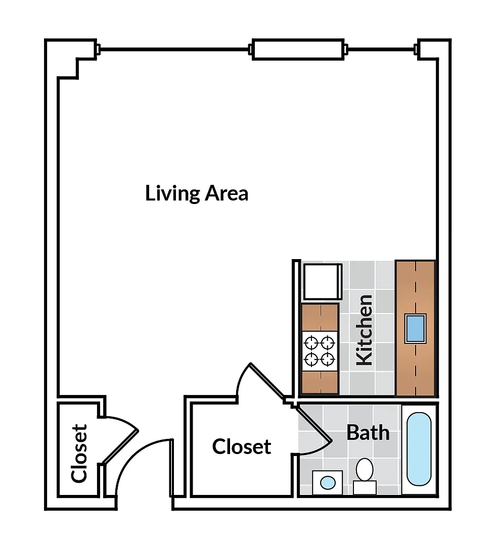 Floor plan Studio