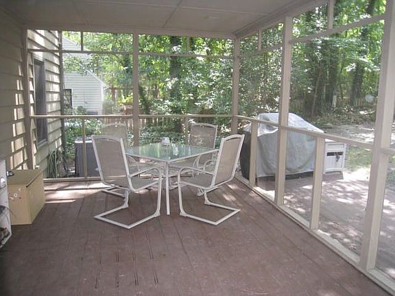 Interior View of Screened Porch