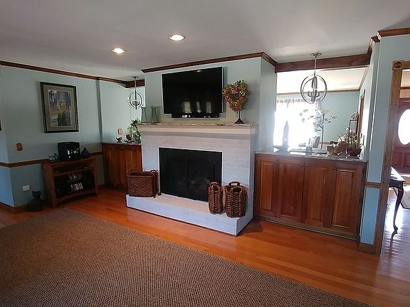 Family room fireplace