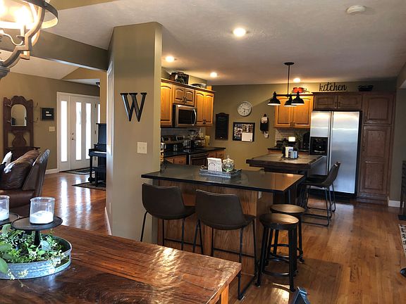 view from dining to kitchen