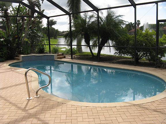  Pool with waterfall on Lake