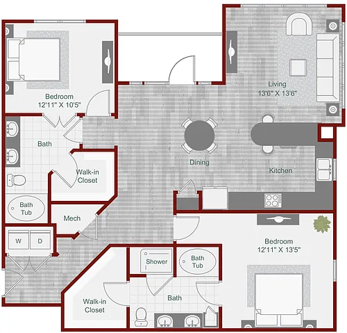 Floor plan B2-4