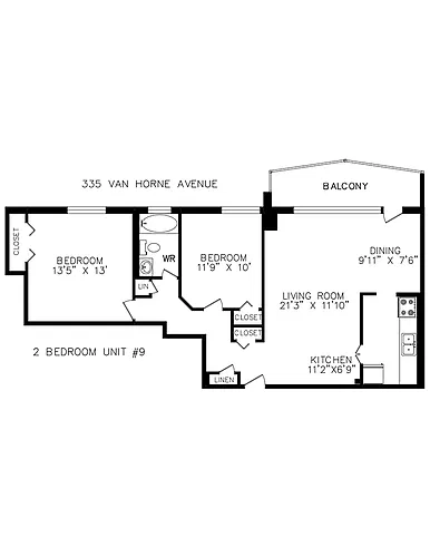 Floor plan 2 Bedroom
