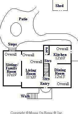 Main Level Floor Plan