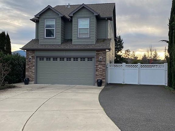 Additional paved parking area.