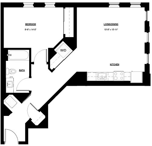 Floor plan 1BD-07