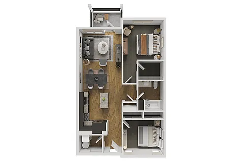 Floor plan 2X1 - B1