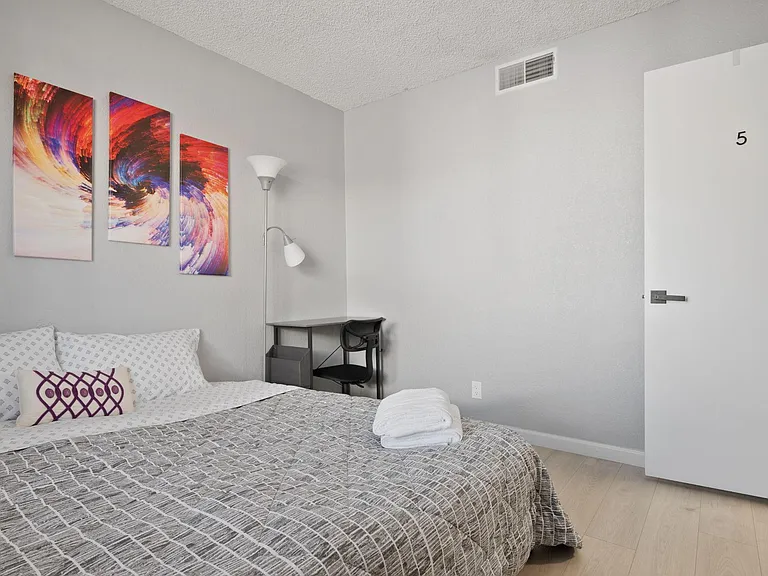 Large king bed
