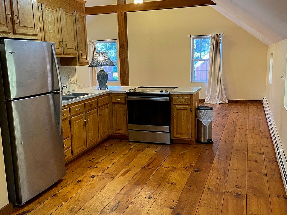kitchen opens to living room area