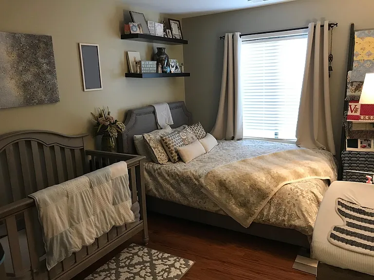 Guest Bedroom (room for crib and Queen Sized Bed)