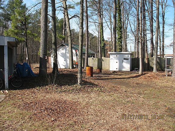 Out buildings in backyard
