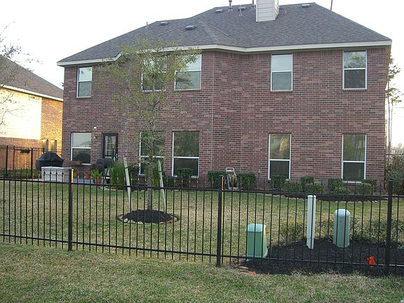 Perfectly manicured backyard