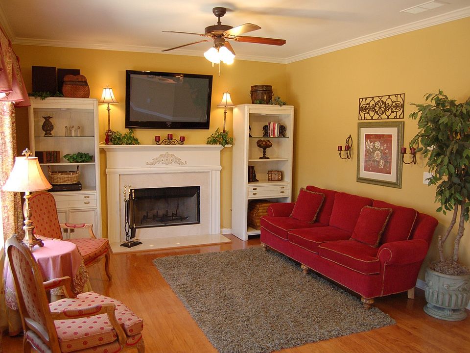 Great room with fireplace