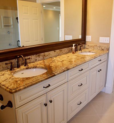 Master Bath Custom Vanity and Faucets