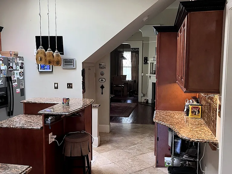 Bright kitchen with skylight