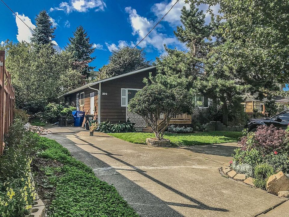 Ranch home with fruit garden