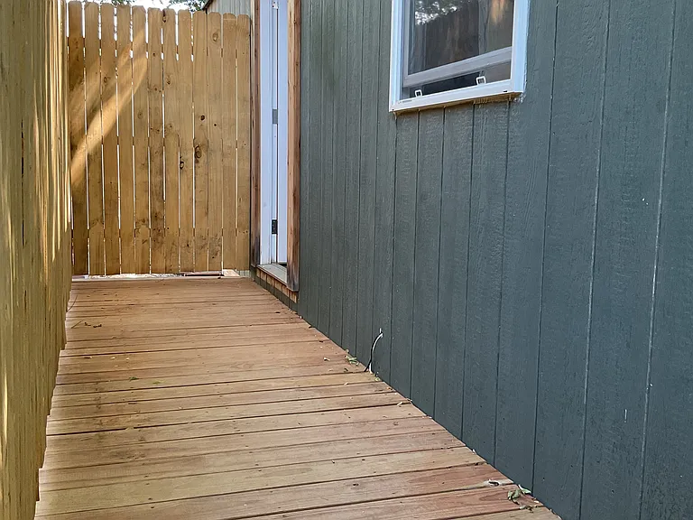 Private entry deck