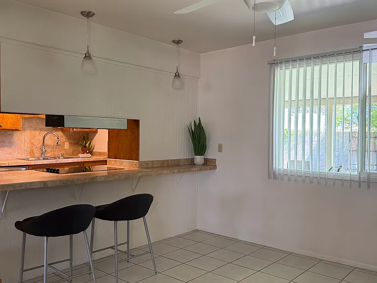 Dining and kitchen bar.