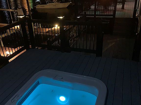 Sunken deck spa 