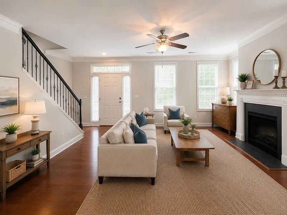 Spacious and bright living area