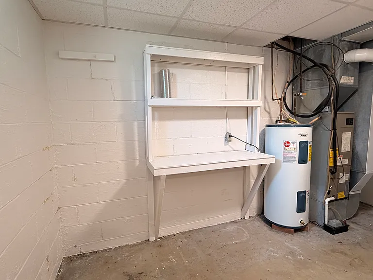 basement with storage