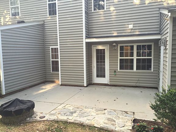 Back patio with firepit