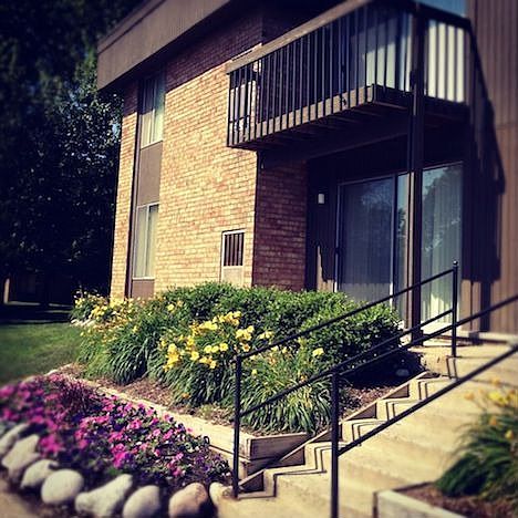 Apartment outside