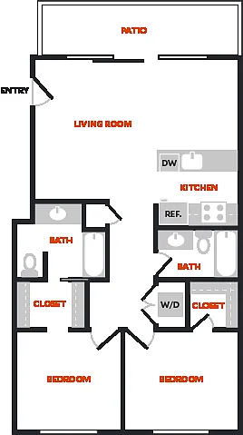 Floor plan Plan 2DR