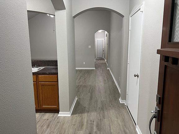 View from front entrance to back of house