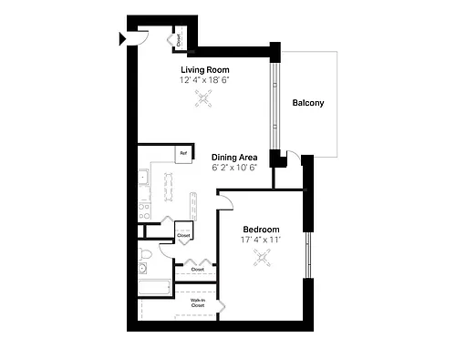 Floor plan One Bedroom