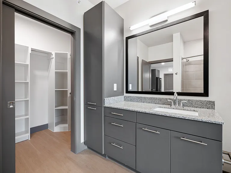 Spacious Walk-In Closets and Linen Closets with Built-in Shelves at Legacy at Veramendi