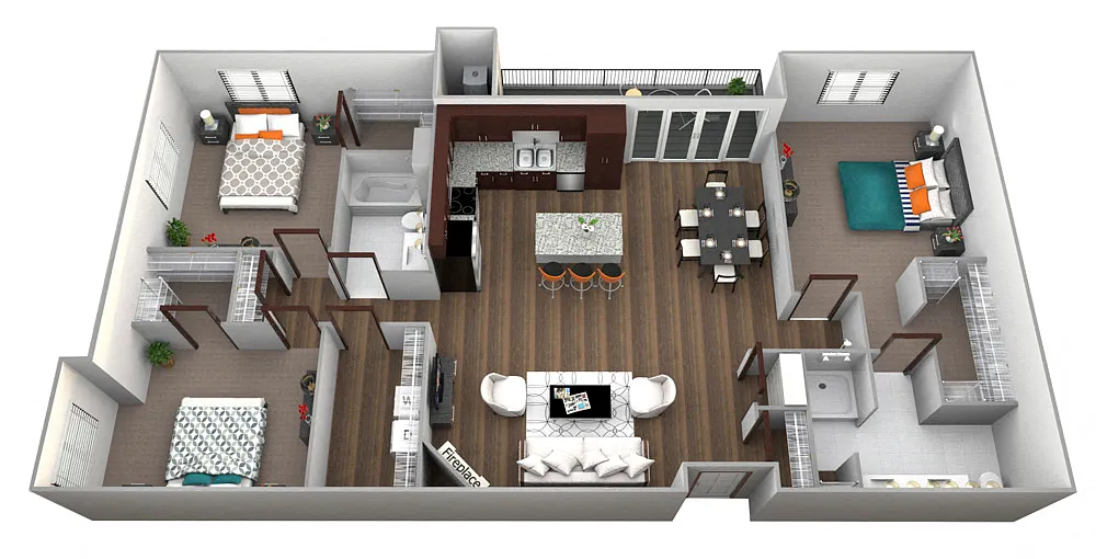 Floor plan Woodland