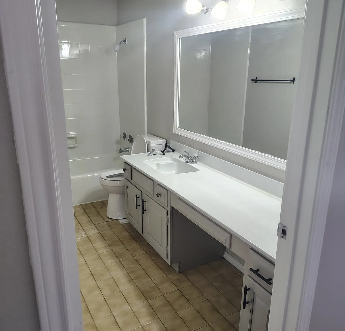 Hallway restroom