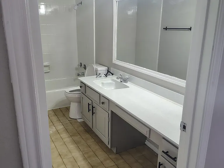 Hallway restroom