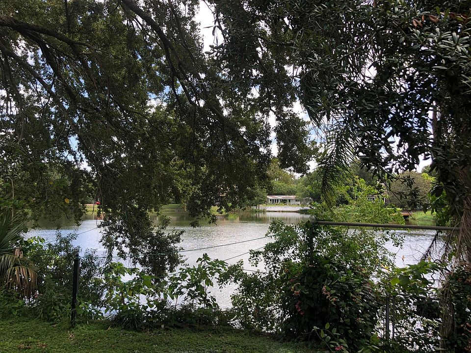 View from windowed porch