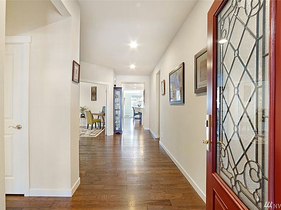 Extra wide entrance hallway.