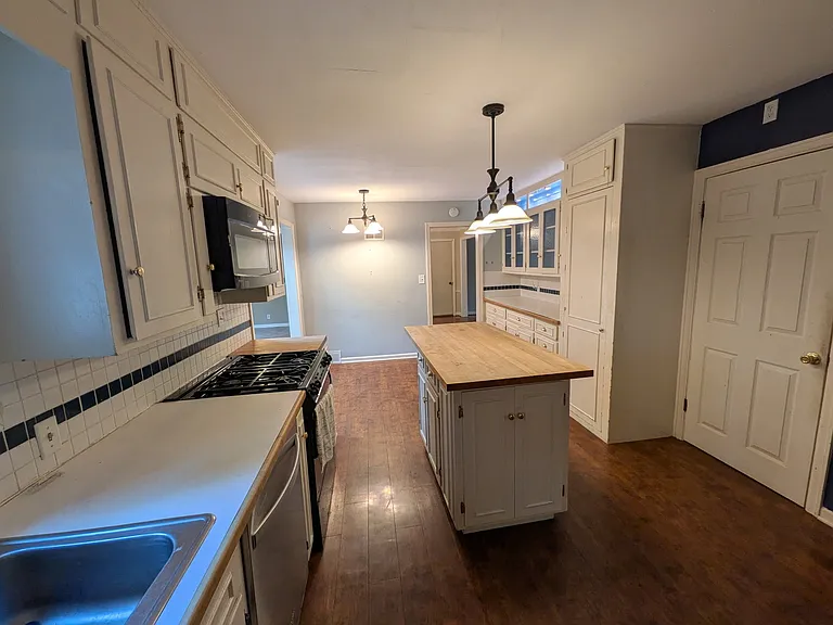 Kitchen with Gas Stove.