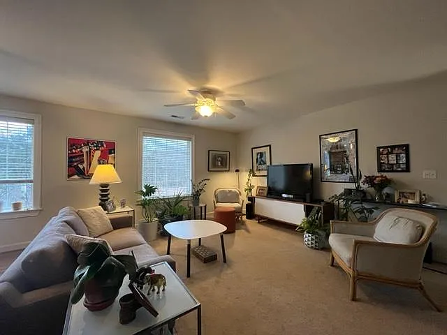 Ceiling fans in every room.