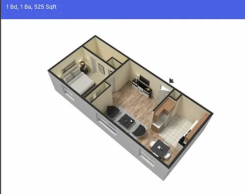 Floor plan 1 Bedroom Upper With Heat Incl