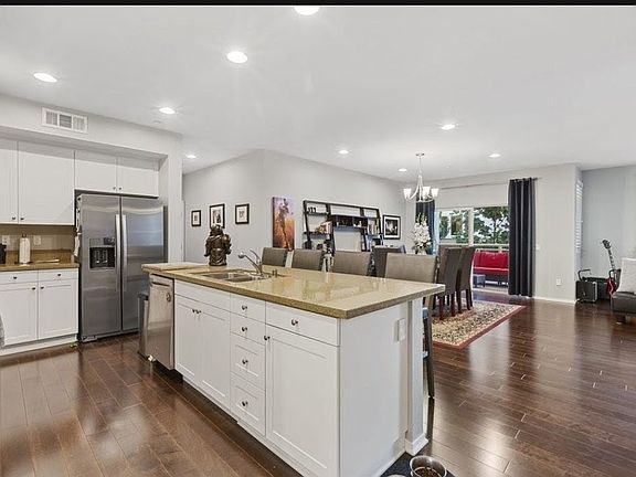 View from the kitchen toward dining room