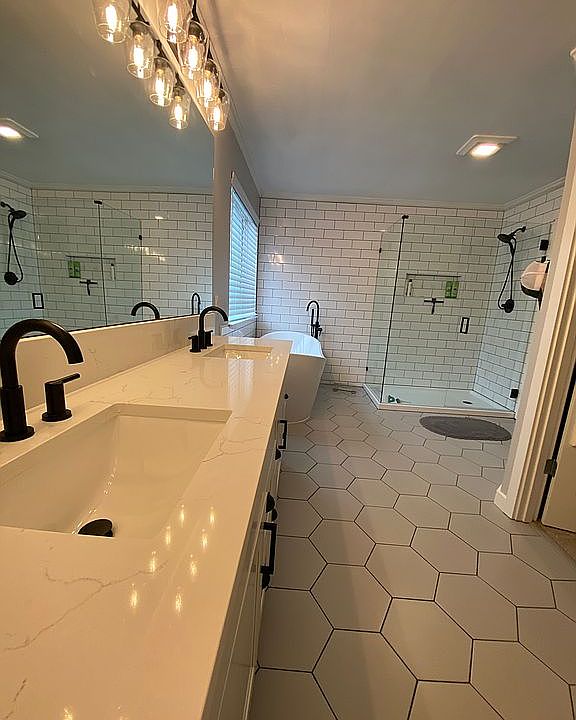 Remodeled master bath