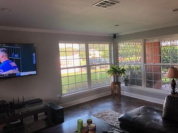 Living room with huge windows