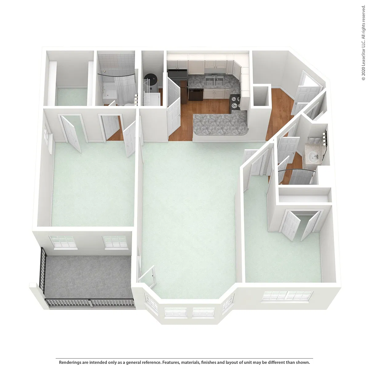 Floor plan 2 Bed- MMII